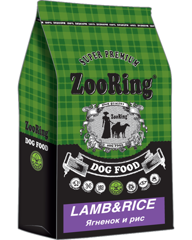 Корм ZooRing Lamb Rice антиаллергенная формула для собак